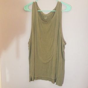 Green american eagle tank top